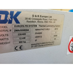 Pelliculeuse D&K Europa PB SYSTEM